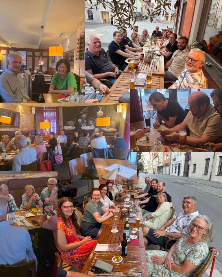 Juli-Stammtisch mit grüner Vorspeise                                                                                 und August-Stammtisch mit Weinfest