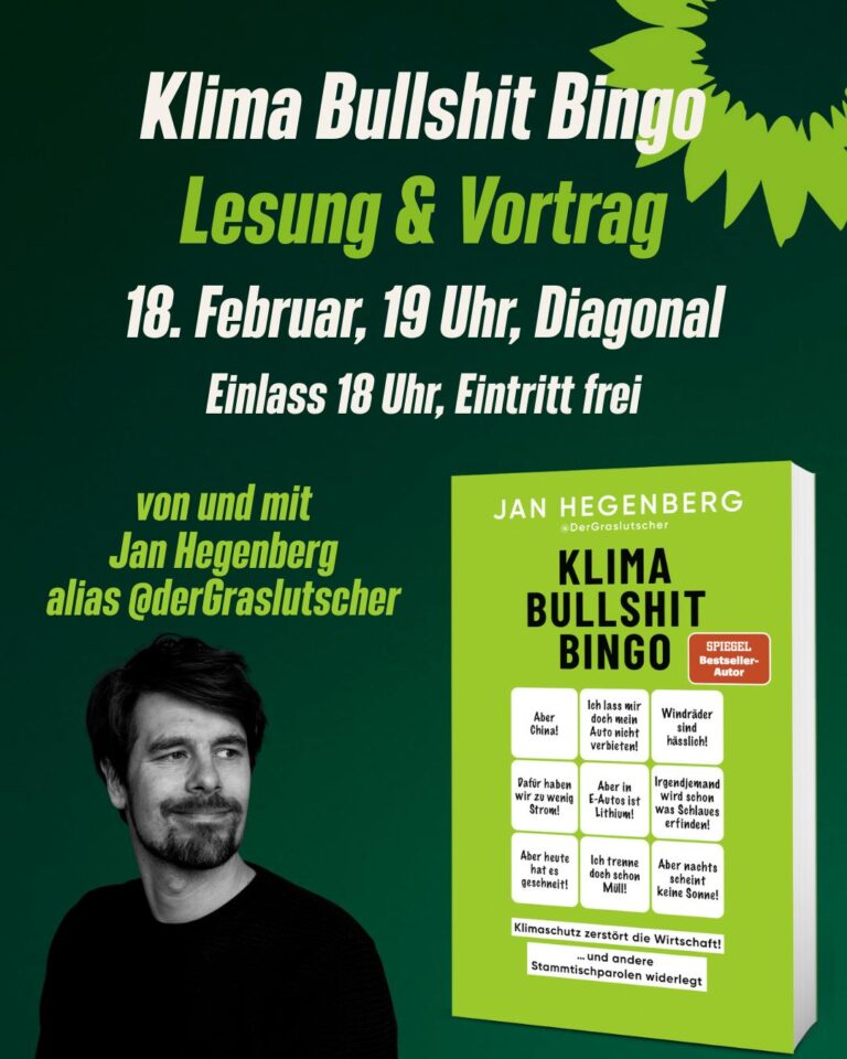 Politischer Aschermittwoch der GRÜNEN Ingolstadt mit Jan Hegenberg alias „Der Graslutscher“