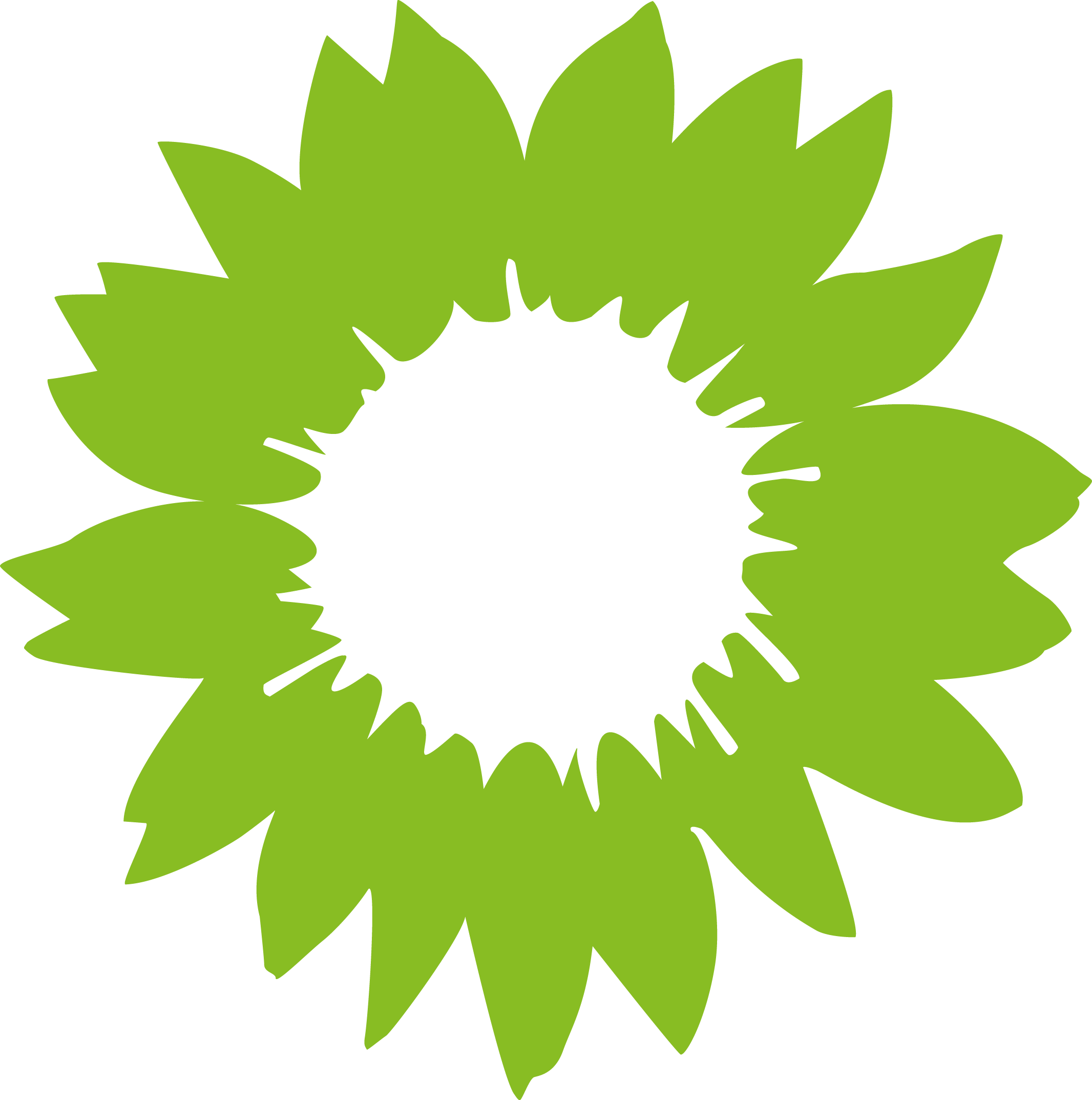grüne Sonnenblume